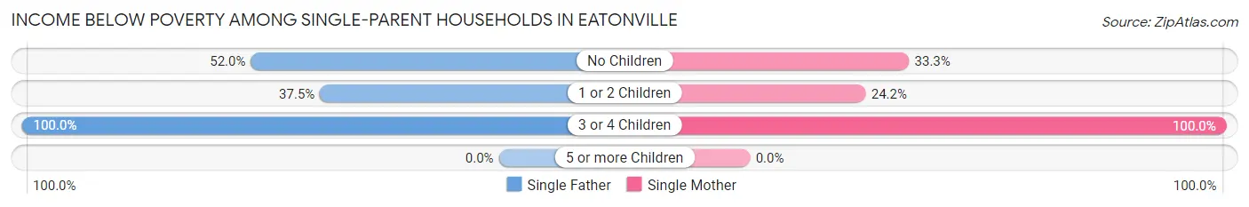 Income Below Poverty Among Single-Parent Households in Eatonville
