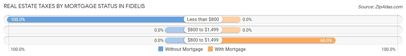 Real Estate Taxes by Mortgage Status in Fidelis