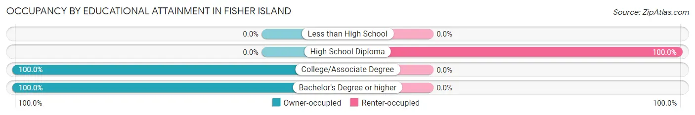 Occupancy by Educational Attainment in Fisher Island
