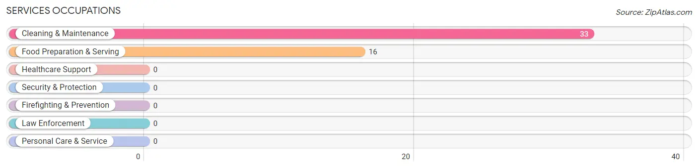 Services Occupations in Five Points