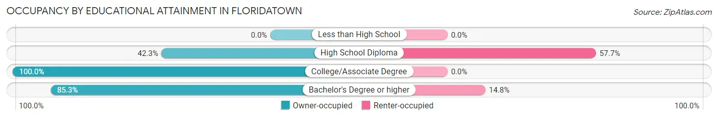 Occupancy by Educational Attainment in Floridatown