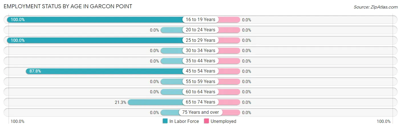 Employment Status by Age in Garcon Point