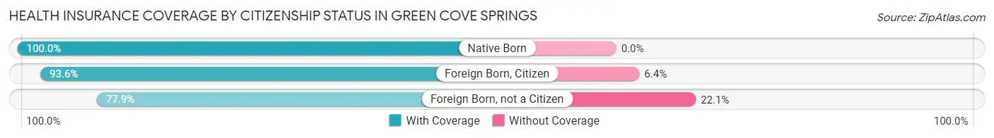 Health Insurance Coverage by Citizenship Status in Green Cove Springs