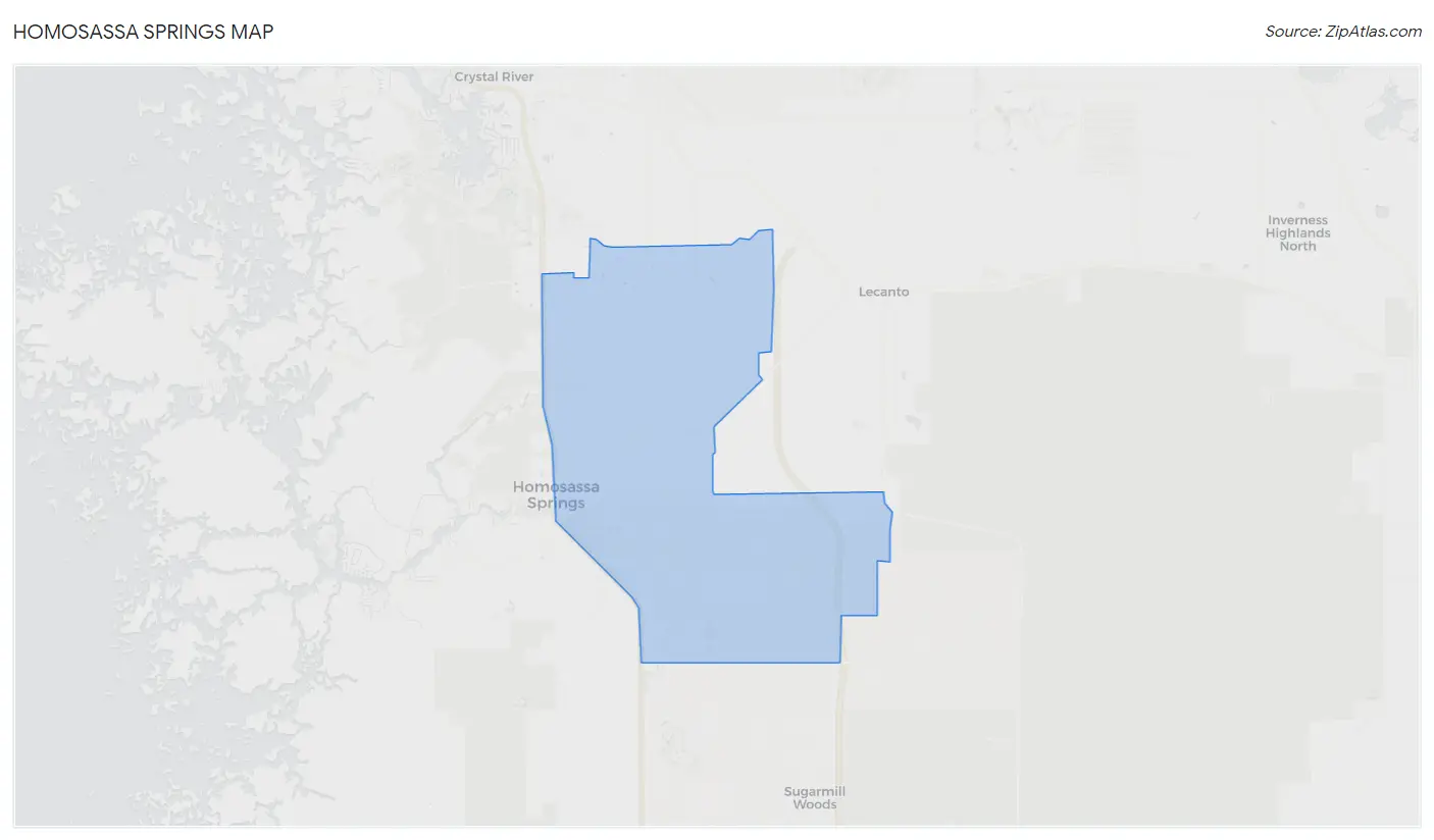 Homosassa Springs Map