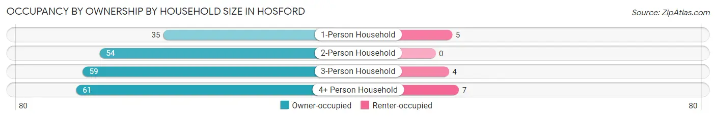 Occupancy by Ownership by Household Size in Hosford