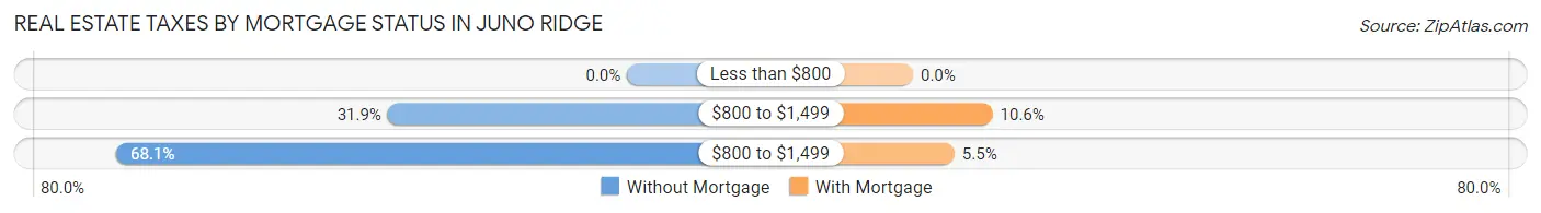 Real Estate Taxes by Mortgage Status in Juno Ridge
