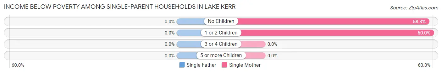 Income Below Poverty Among Single-Parent Households in Lake Kerr