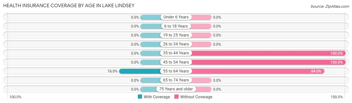 Health Insurance Coverage by Age in Lake Lindsey