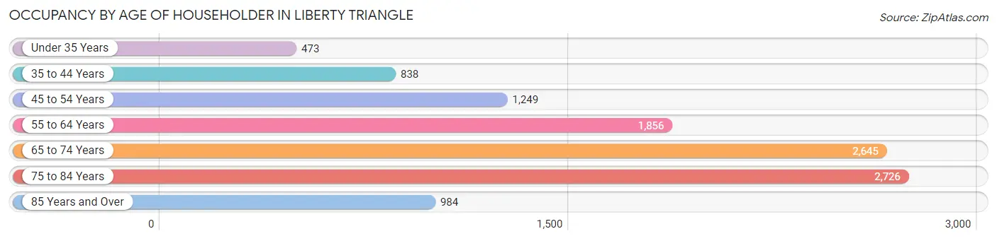 Occupancy by Age of Householder in Liberty Triangle