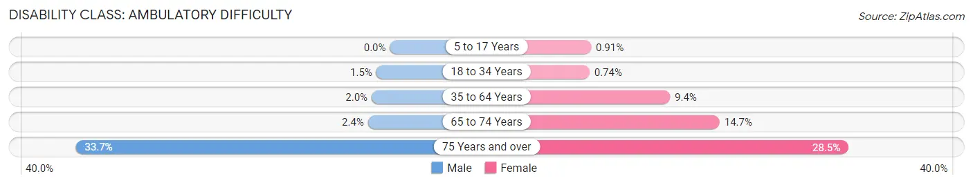 Disability in Lynn Haven: <span>Ambulatory Difficulty</span>