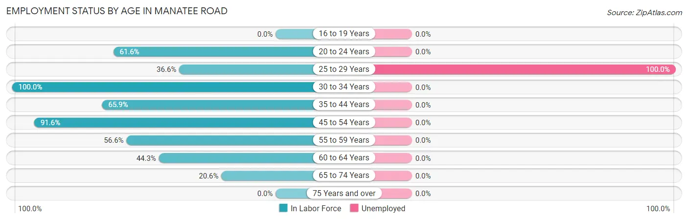 Employment Status by Age in Manatee Road