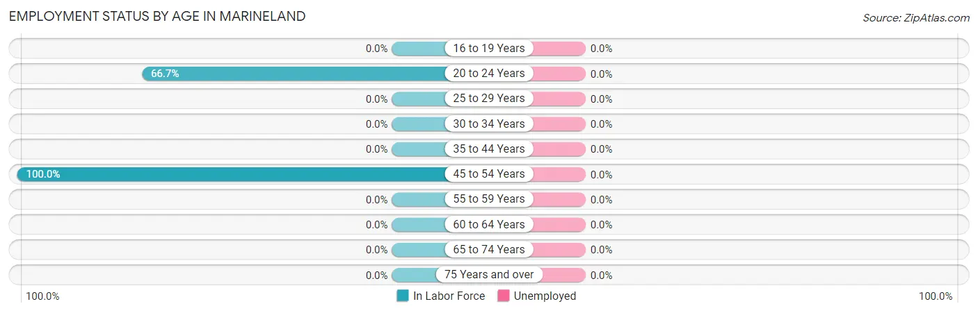 Employment Status by Age in Marineland