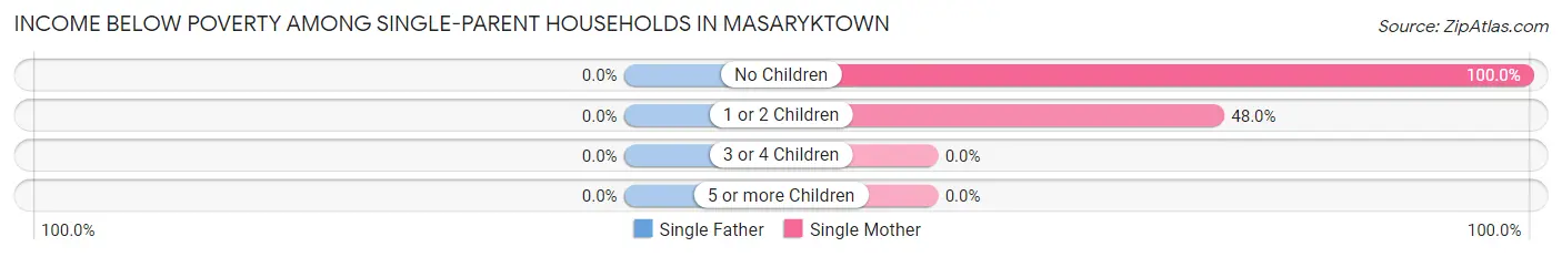 Income Below Poverty Among Single-Parent Households in Masaryktown