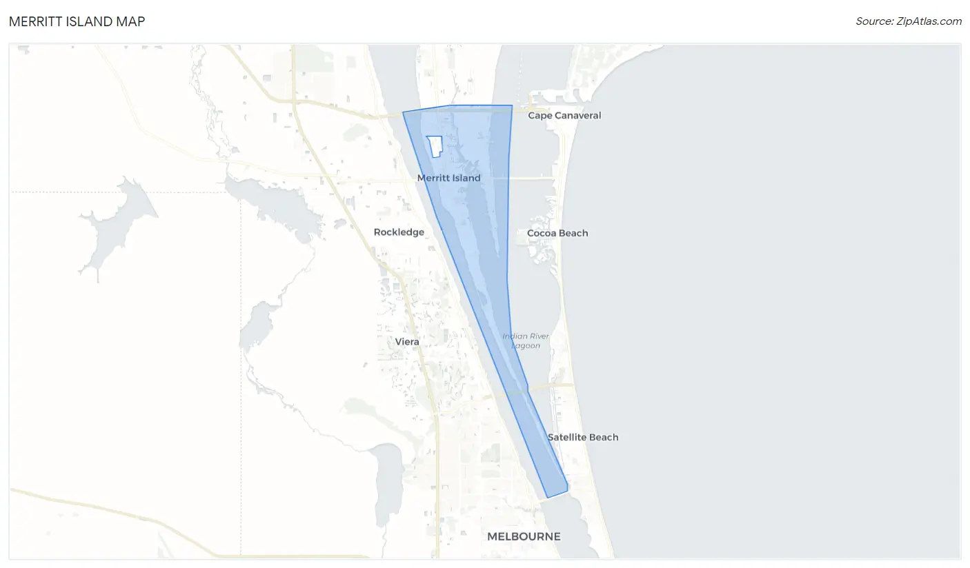 Merritt Island Map