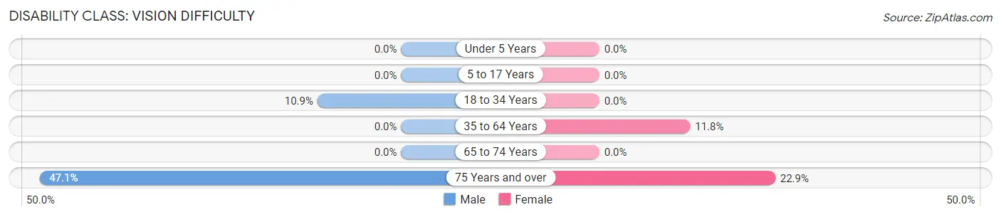 Disability in Midway CDP Seminole County: <span>Vision Difficulty</span>