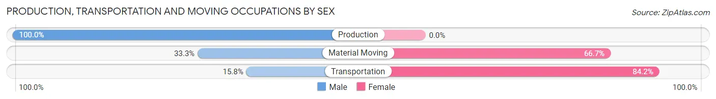 Production, Transportation and Moving Occupations by Sex in Munson