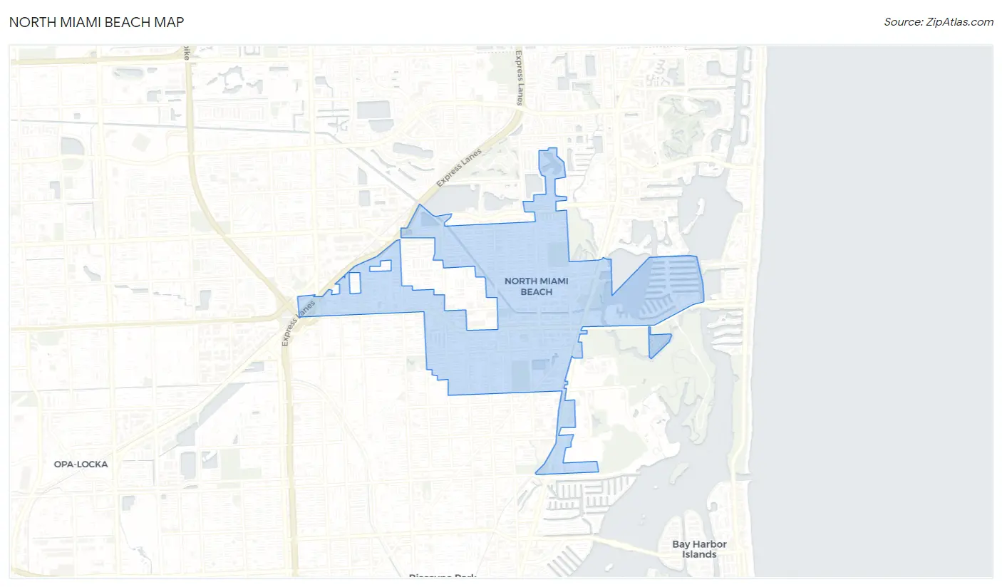 North Miami Beach Map