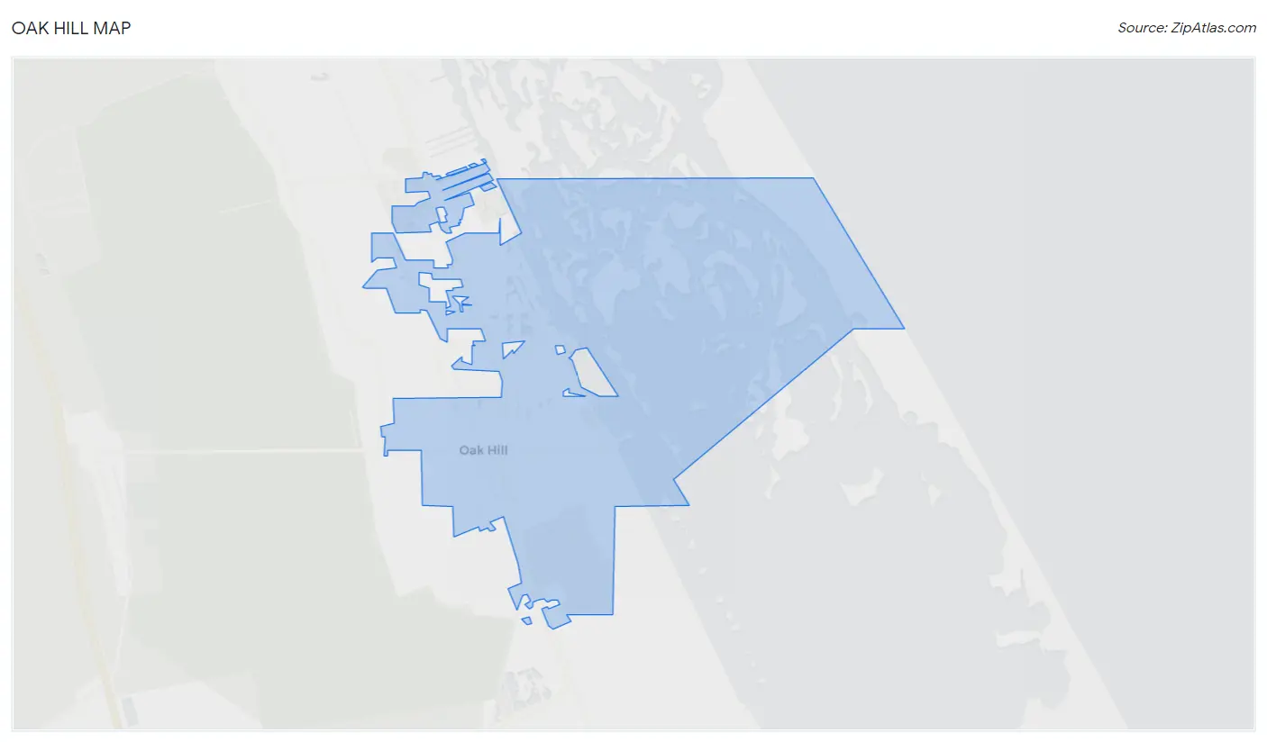 Oak Hill Map