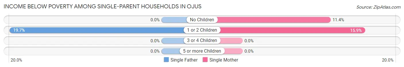 Income Below Poverty Among Single-Parent Households in Ojus