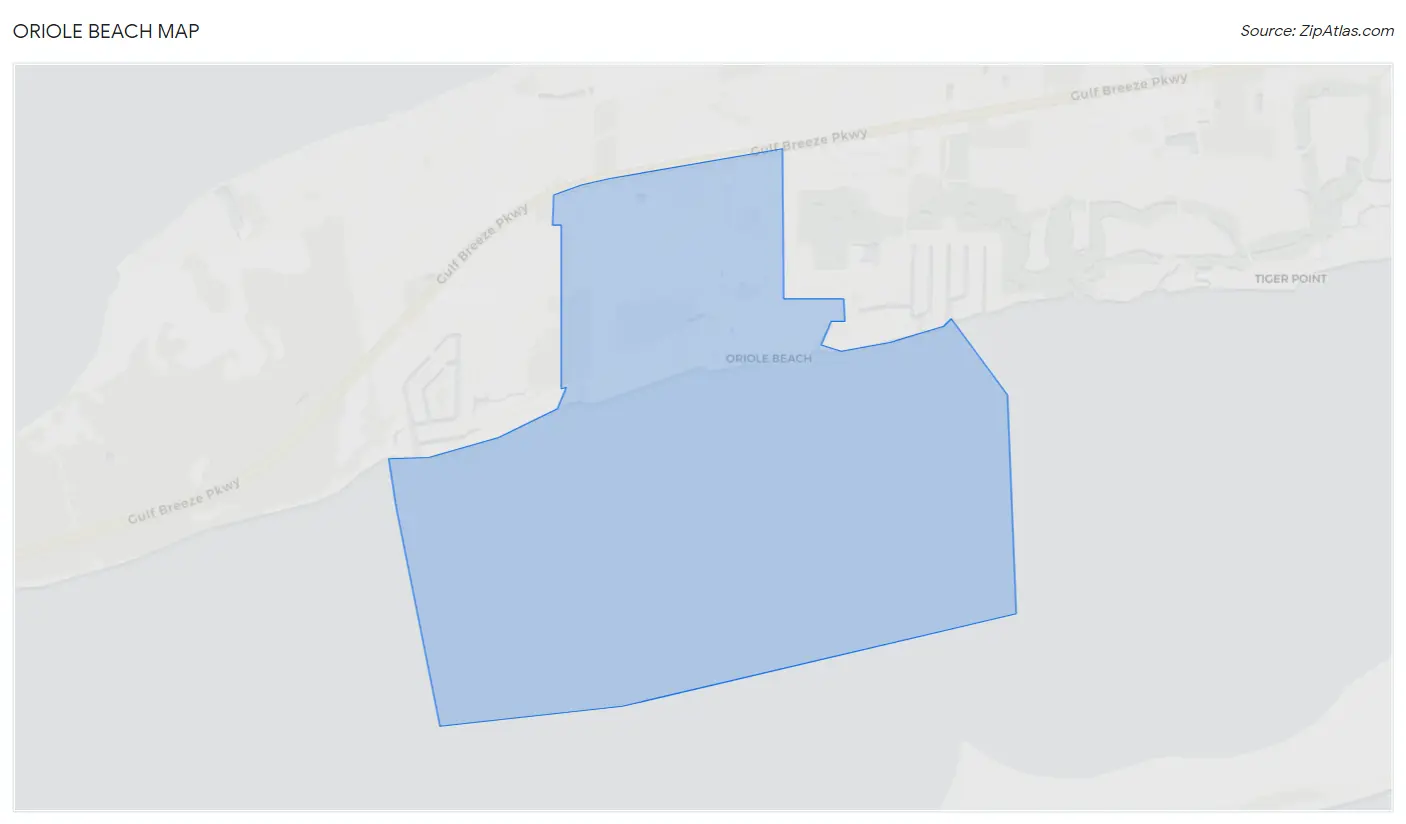 Oriole Beach Map