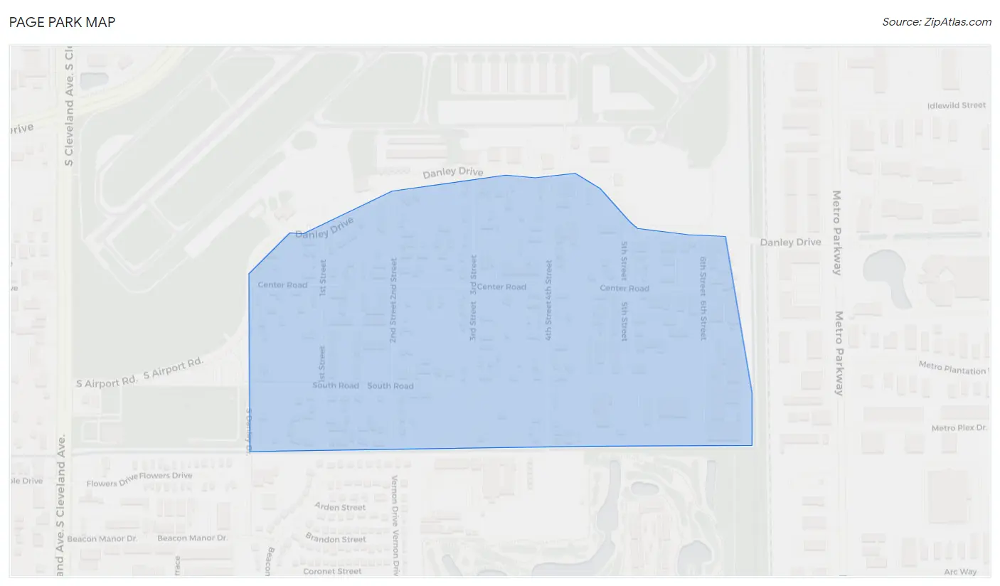 Page Park Map