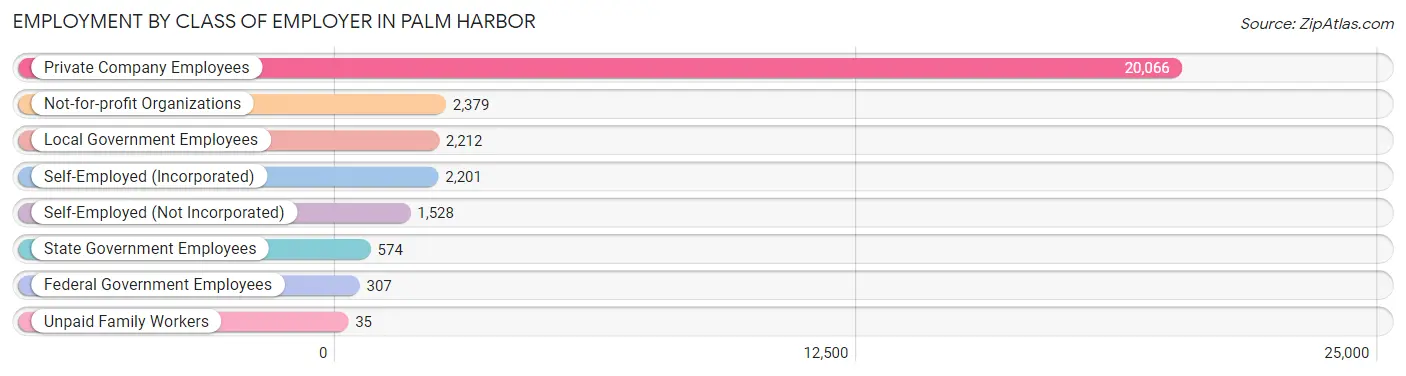 Employment by Class of Employer in Palm Harbor