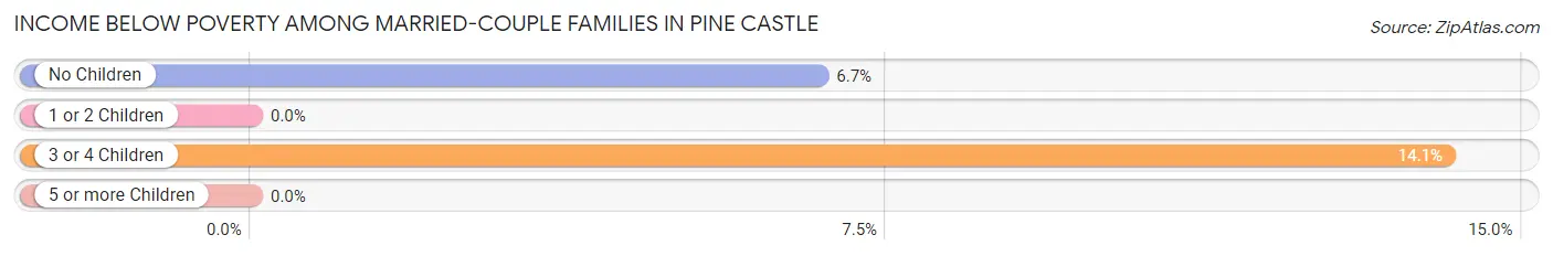 Income Below Poverty Among Married-Couple Families in Pine Castle