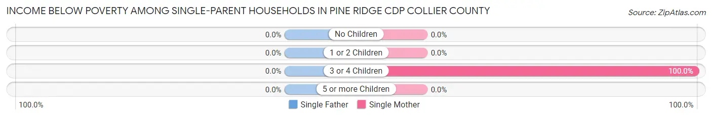 Income Below Poverty Among Single-Parent Households in Pine Ridge CDP Collier County