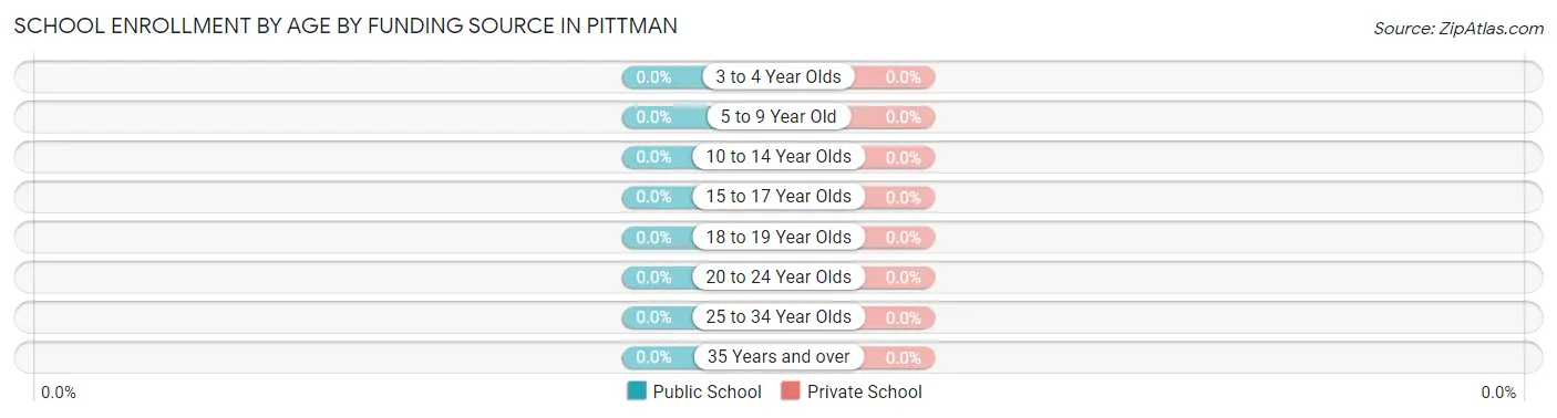 School Enrollment by Age by Funding Source in Pittman