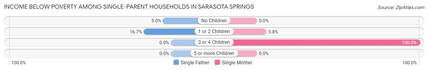 Income Below Poverty Among Single-Parent Households in Sarasota Springs