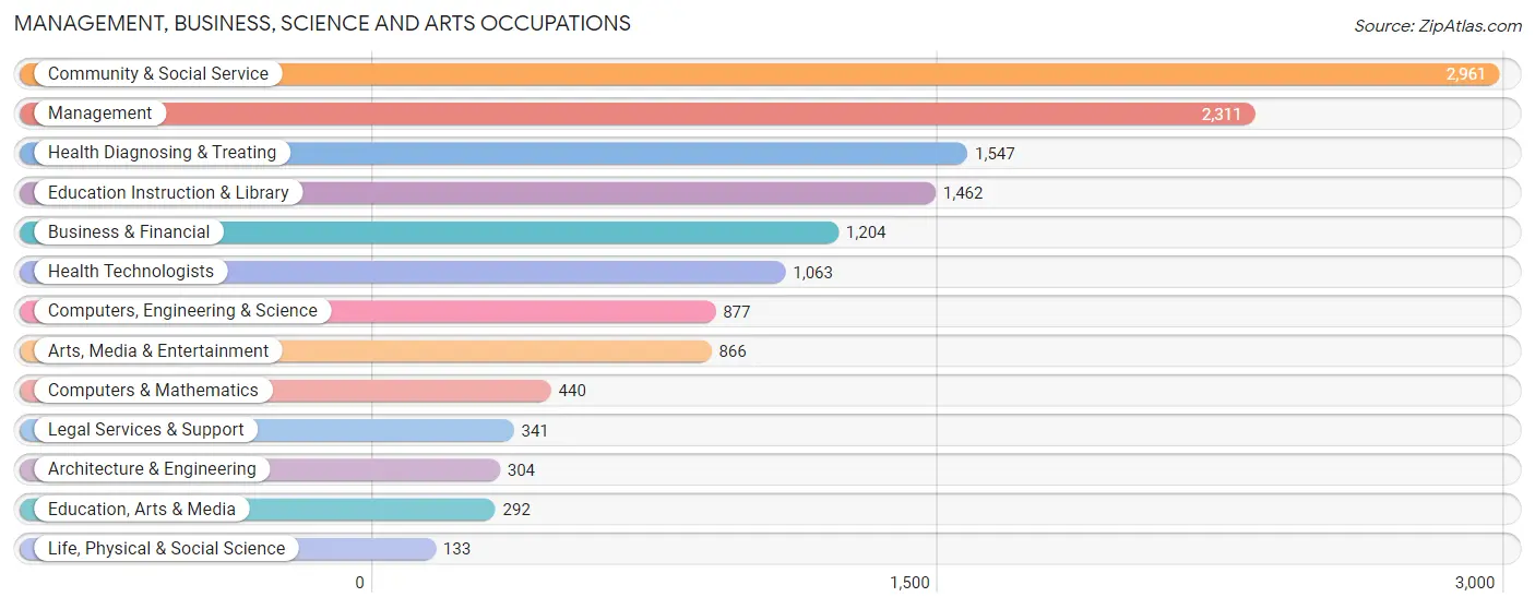 Management, Business, Science and Arts Occupations in Sarasota