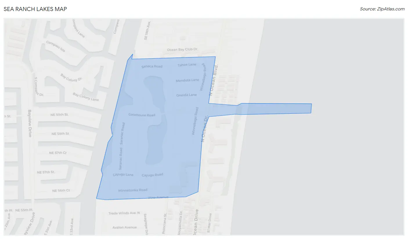 Sea Ranch Lakes Map