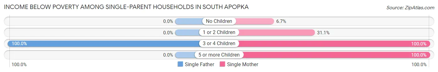 Income Below Poverty Among Single-Parent Households in South Apopka
