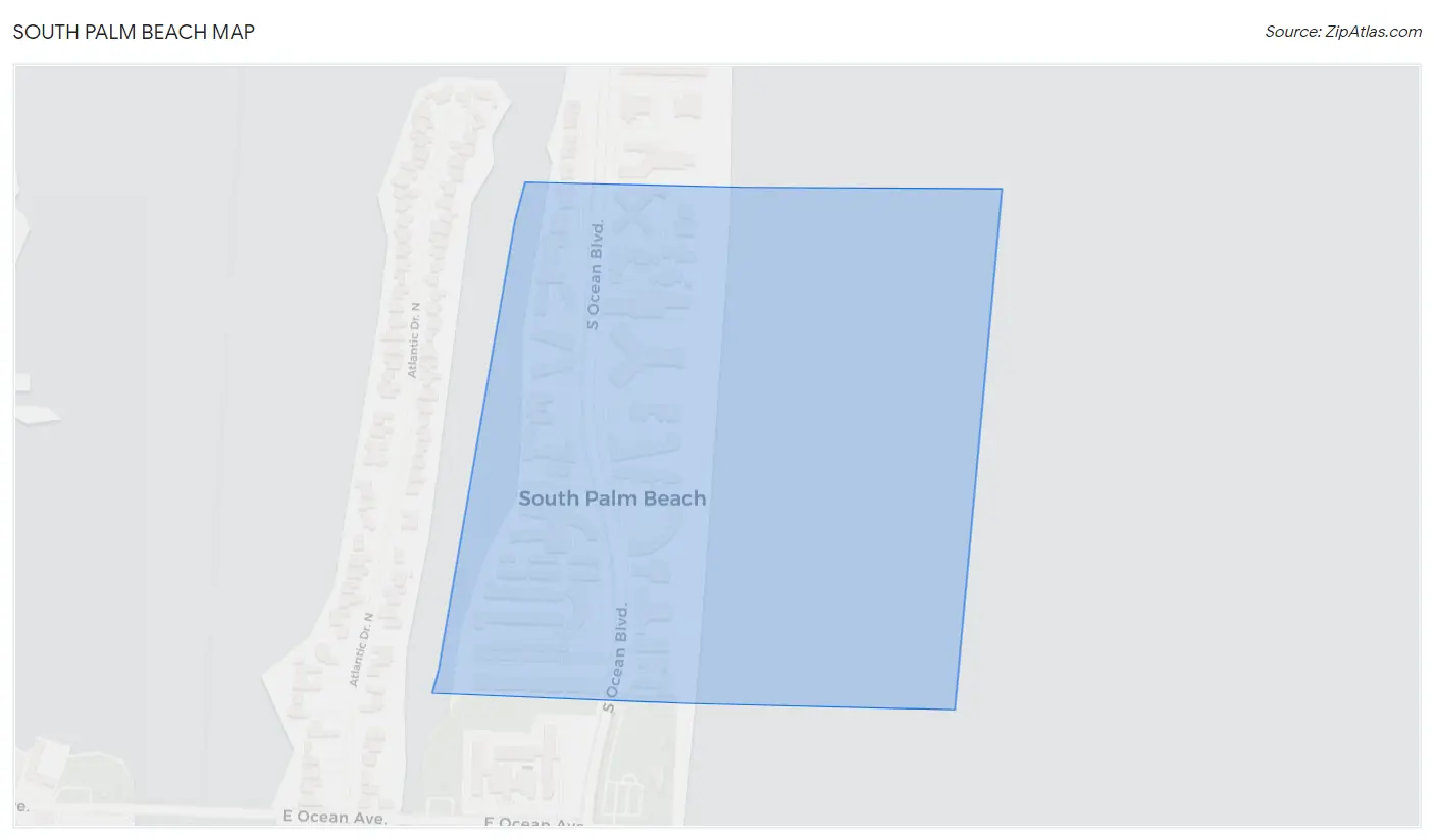 South Palm Beach Map