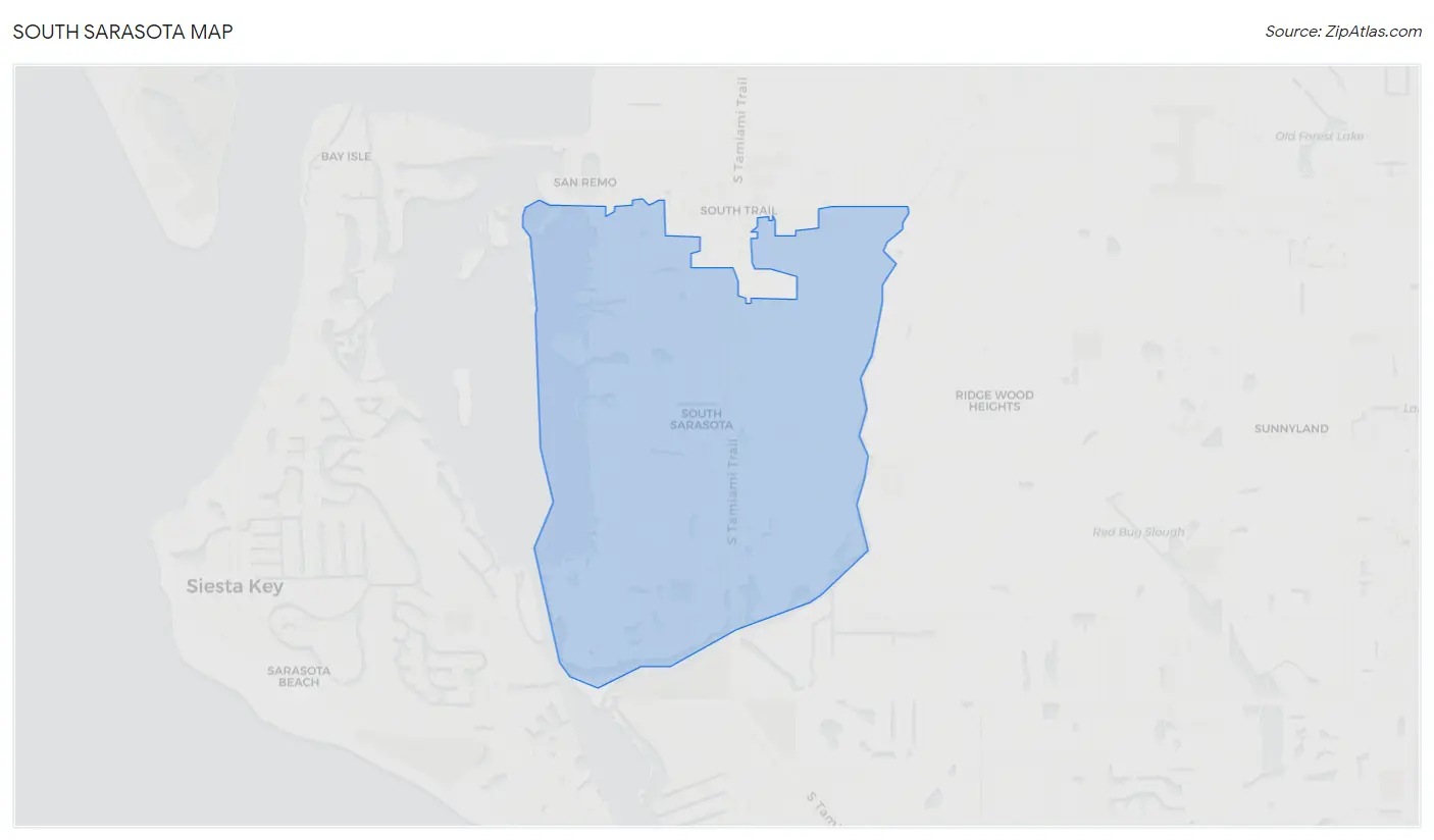 South Sarasota Map