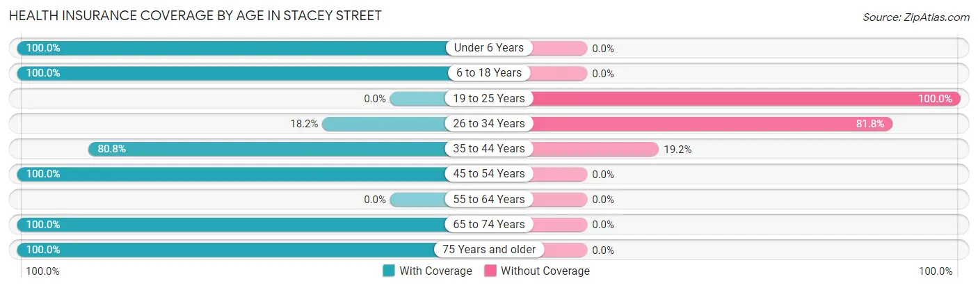 Health Insurance Coverage by Age in Stacey Street