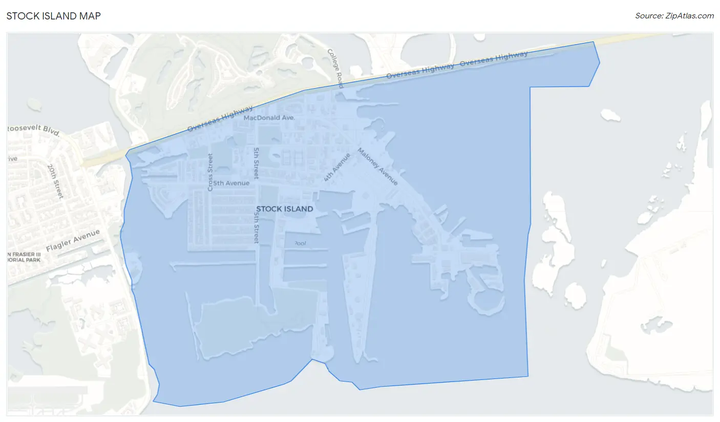 Stock Island Map