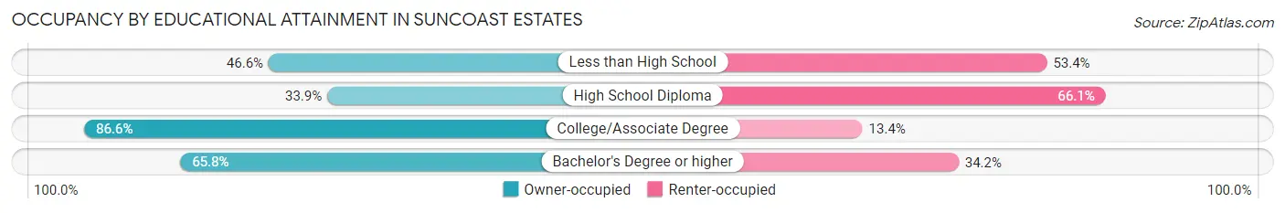Occupancy by Educational Attainment in Suncoast Estates