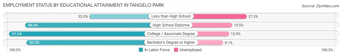 Employment Status by Educational Attainment in Tangelo Park