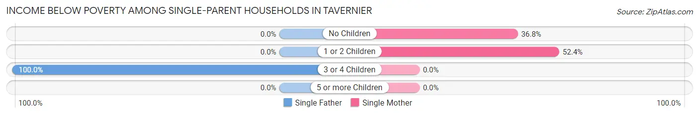 Income Below Poverty Among Single-Parent Households in Tavernier