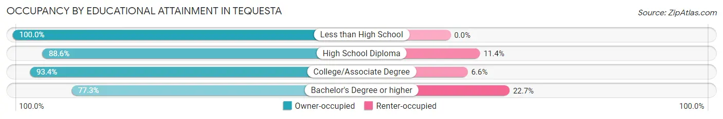 Occupancy by Educational Attainment in Tequesta