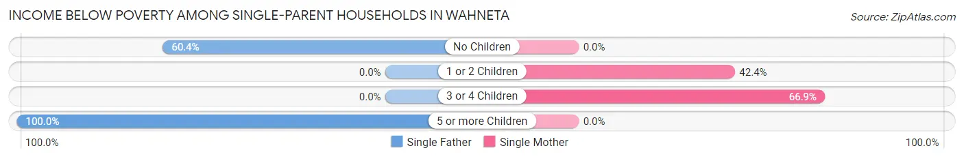 Income Below Poverty Among Single-Parent Households in Wahneta