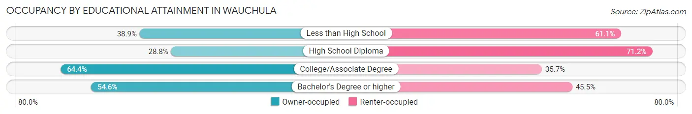 Occupancy by Educational Attainment in Wauchula