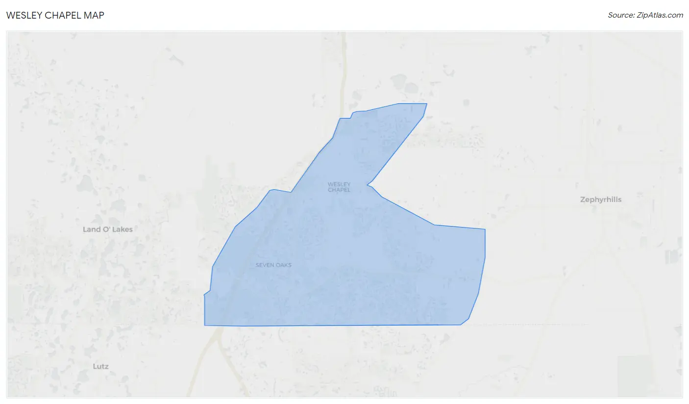 Wesley Chapel Map