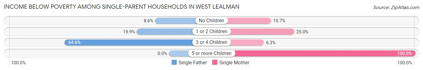 Income Below Poverty Among Single-Parent Households in West Lealman