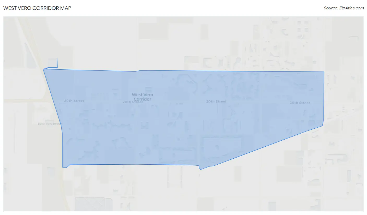 West Vero Corridor Map