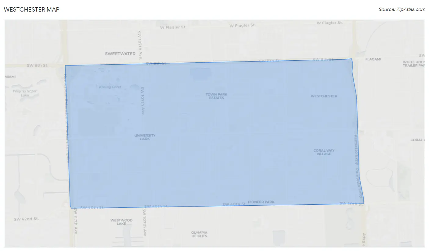 Westchester Map