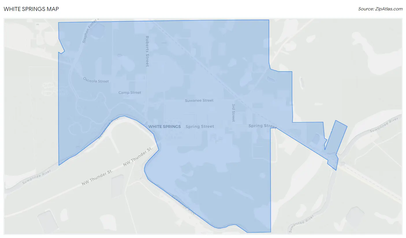 White Springs Map