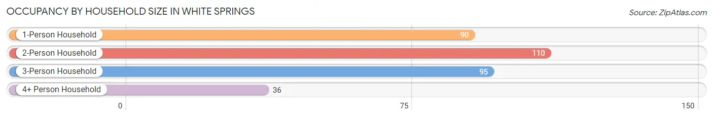 Occupancy by Household Size in White Springs