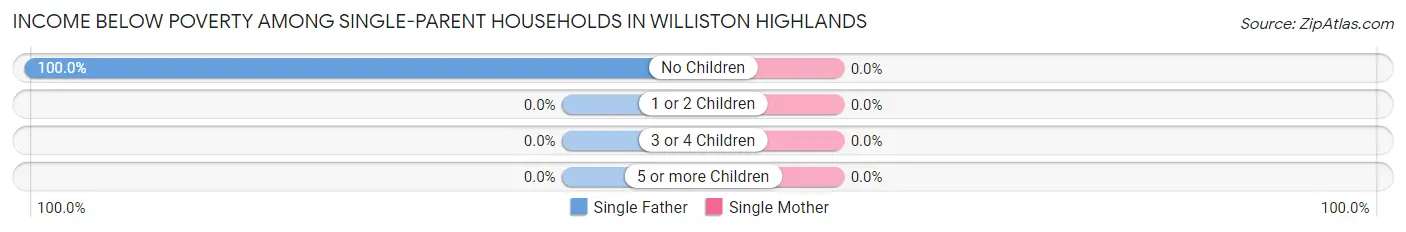 Income Below Poverty Among Single-Parent Households in Williston Highlands
